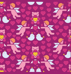 Pink Valentines Day Repeat Pattern