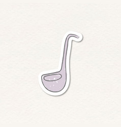 Doodle Kitchen Soup Ladle Sticker