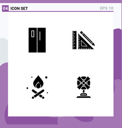 Set 4 Commercial Solid Glyphs Pack