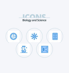 Biology Blue Icon Pack 5 Icon Design Tablets