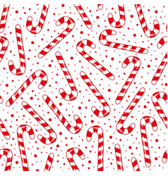 Candy Cane Seamless Pattern