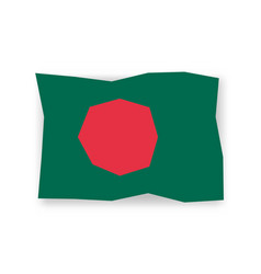 Papercut Flag Of Bangladesh