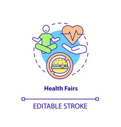 Health Fairs Concept Icon