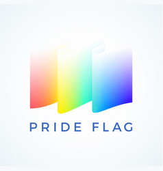 Lgbtq Pride Flag Abstract Sign Emblem Logo