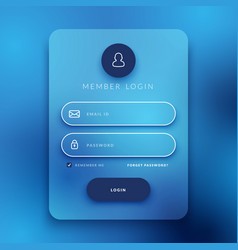 Modern Log In Interface Panel