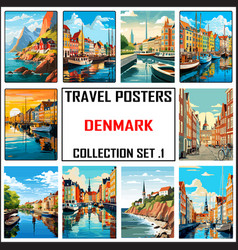 Denmark Travel Poster Wall Art Print Wpa Set 1