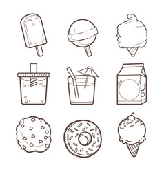 cute sticker set collections royalty free vector image