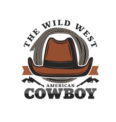 American Cowboy Hat Icon Wild West And Western