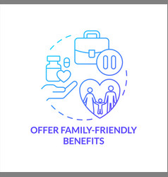 Offer Family-friendly Benefits Blue Gradient