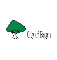 Flag Of Eagan City Minnesota