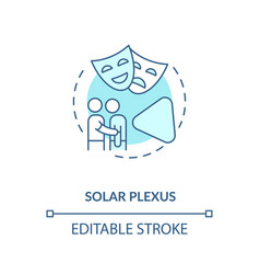 Solar Plexus Turquoise Concept Icon