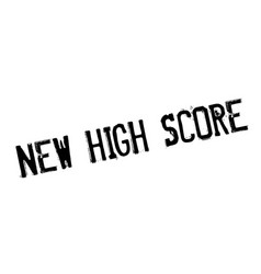 New High Score Rubber Stamp