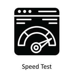 Speed Test Solid Icon Design