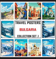 Bulgaria Travel Poster Wall Art Print Wpa Set 1