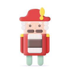 Christmas Nutcracker 3d Icon On White Background