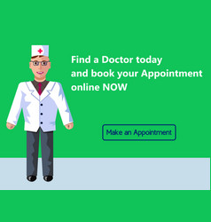 Online Medicine Doctor S Appointment Web Banner