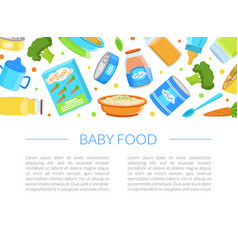 Baby Food Banner Template Healthy First Meal