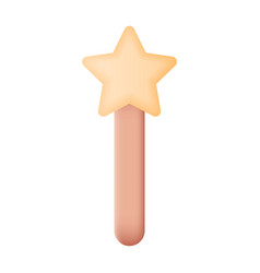 Magic Wand 3d Icon On White Background