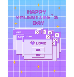 Poster For Valentines Day In Y2k Style