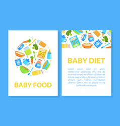 Baby Food Card Template Healthy First Meal