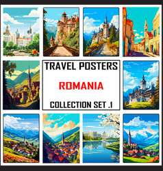 Romania Travel Poster Wall Art Print Wpa Set 1