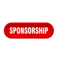 Sponsorship Button Rounded Red Sign