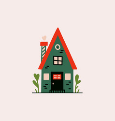 Tiny Cartoon House Cute Small Cottage