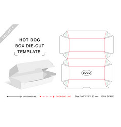 Hot Dog Die Cut Template Packaging Die Cut