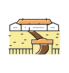 Ranch Style House Color Icon