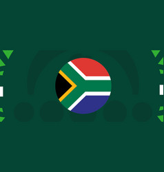 South Africa Flag Emblem African Nations 2023