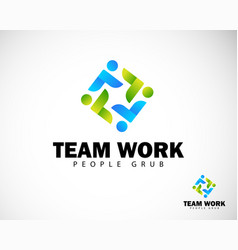 Team Work Logo Creative Icon Design Abstract