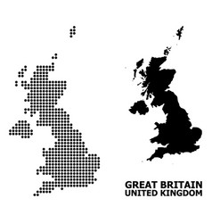 Dot Mosaic Map United Kingdom