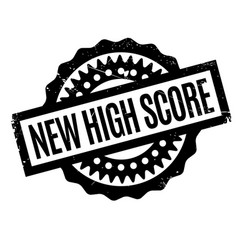 New High Score Rubber Stamp