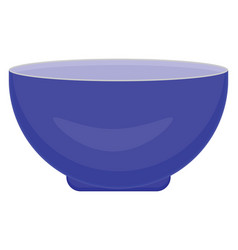 Purple Soup Bowl On A White Background