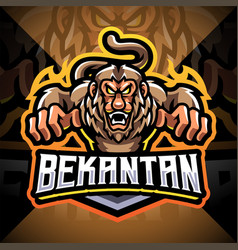 Bekantan Esport Mascot Logo Design