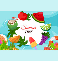 Summer Fruit Elements Background