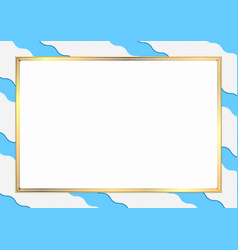 Border made with saint lucia national colors Vector Image