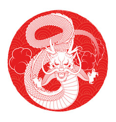 Chinese Dragon In Circle