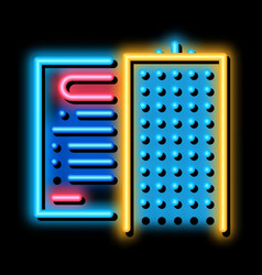 Company Policy Neon Glow Icon