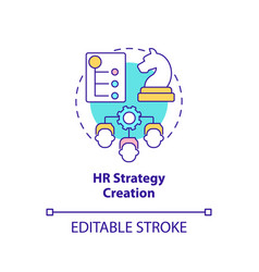 Hr Strategy Creation Concept Icon