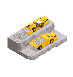 Isometric Mining Quarry Heavy-duty Truck