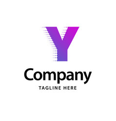 Y Purple Logo Business Brand Identity Design