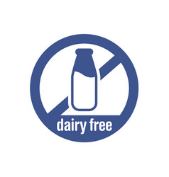 Dairy Free Milk Bottle Logo Symbol Icon