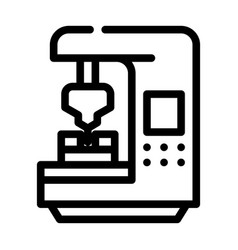 Cnc Computer Numerical Control Line Icon