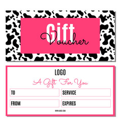 Name Voucher Template Bright Pink Gift