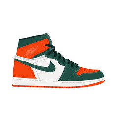 Nike Air Jordan Sneaker Trainer Flat Design Ve