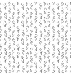 Seamless Pattern With Flower Abstract Doodle