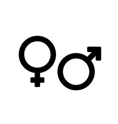 Gender Symbol Female And Male Icon Man And Woman