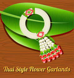 Thai Style Flower Garlanda Respect Object