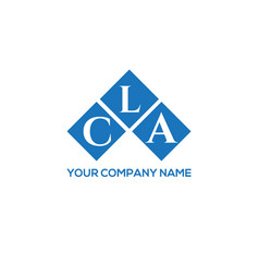 Cla Letter Logo Design On White Background